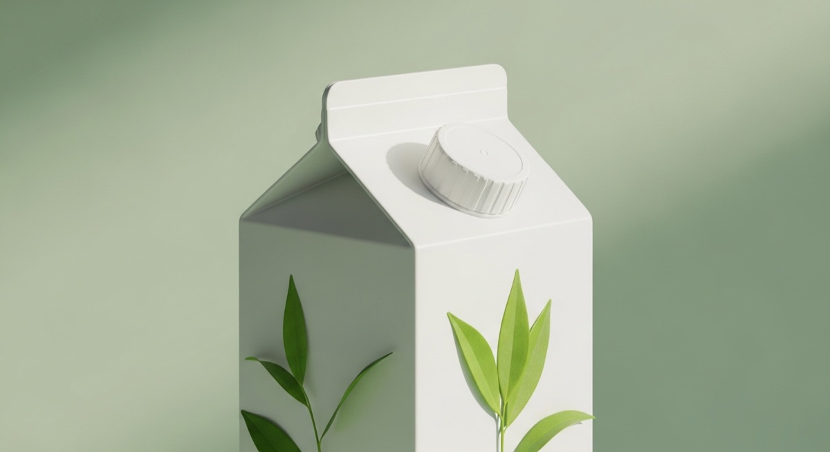 Sustainable dairy packaging formats including recyclable cartons and lightweight pouches