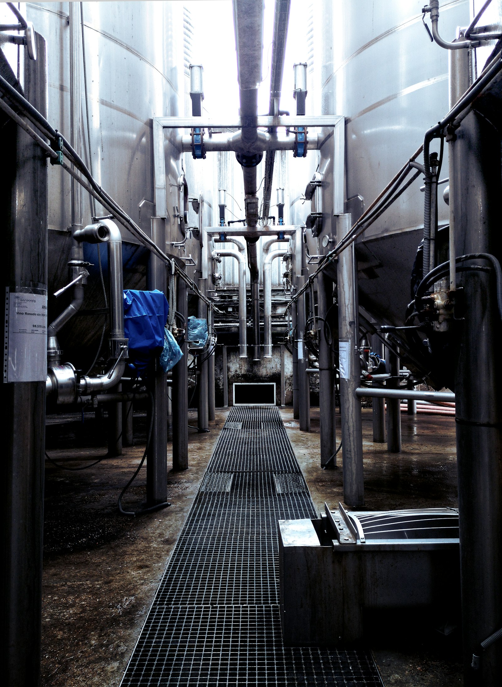 Stainless-steel dairy processing facility